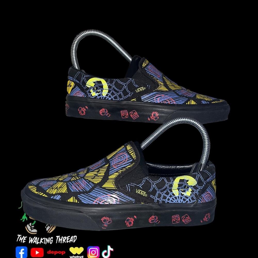 Disney Nightmare Before Christmas Vans Collab Size 6 Womens Glow In The Dark
